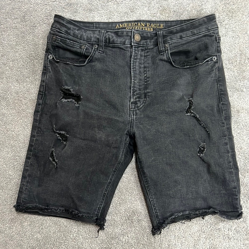 American Eagle Denim Shorts (Black)